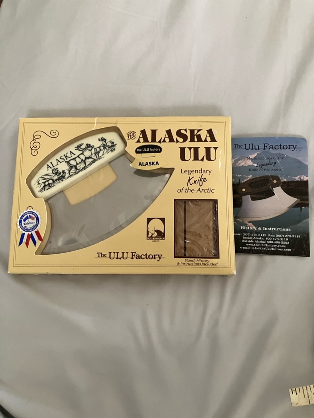 The ULU Factory Alaska ULU Legendary Knife - White Handle